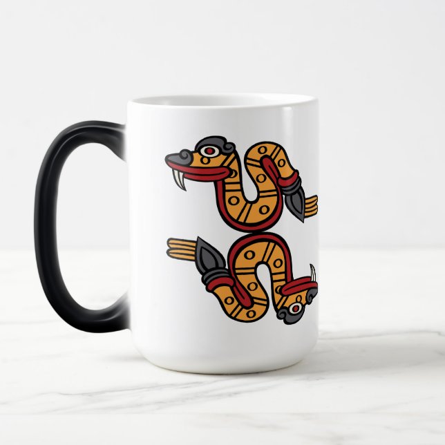 Aztec Calendar Day 05 - Coatl Color Morph Mug (Left)