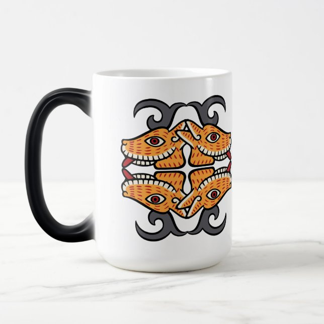 Aztec Calendar Day 07 - Mazatl Color Morph Mug (Left)