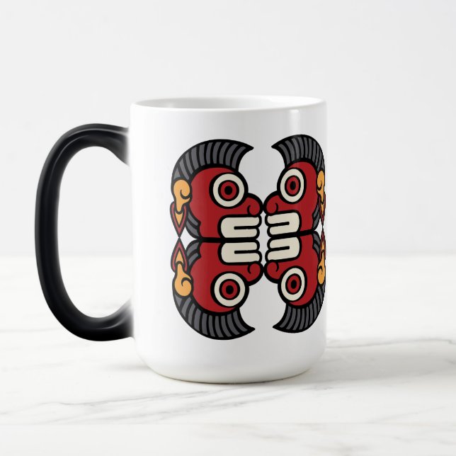 Aztec Calendar Day 11 - Ozomahtli Color Morph Mug (Left)