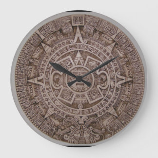 Aztec Calendar Large Wall Clock