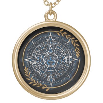 Aztec Calendar Necklace by SharonCullars at Zazzle