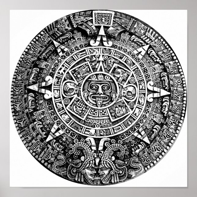 Aztec Calendar Poster (Front)