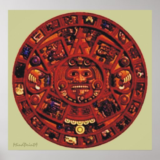 Aztec Calendar Print | Zazzle