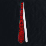 Aztec Calendar - red Tie<br><div class="desc">The Aztec calendar often confused with the Mayan calendar was carved on a huge stone 12 ft. in circumference. The Aztec calendar is the calendar system that was used by the Aztecs as well as other Pre-Columbian peoples of central Mexico. It is one of the Mesoamerican calendars, sharing the basic...</div>
