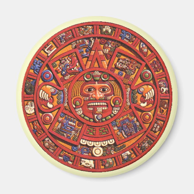 Aztec Calendar Stone - magnet (Front)