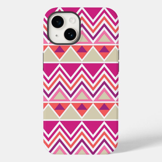 Aztec Chevron #12 @ VictoriaShaylee Case-Mate iPhone Case (Back)