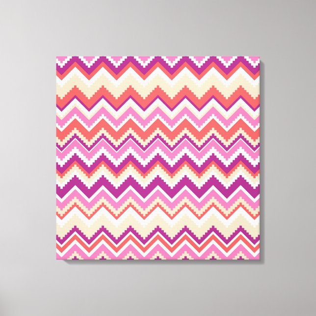 Aztec Chevron #1 at VictoriaShaylee Canvas Print (Front)