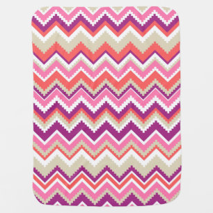 Aztec Chevron #1 @ VictoriaShaylee Receiving Blanket