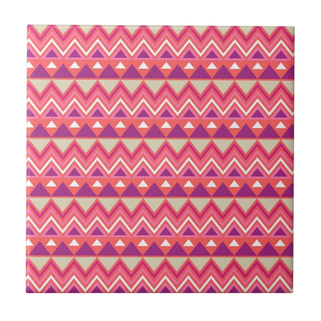 Aztec Chevron #2 @ VictoriaShaylee Tile (Front)