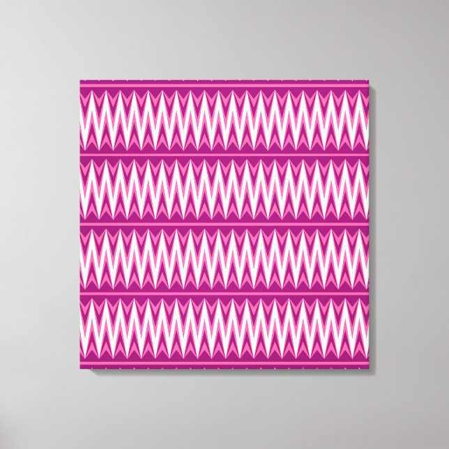 Aztec Chevron #4 at VictoriaShaylee Canvas Print (Front)