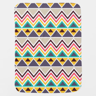 Aztec Chevron #5 @ VictoriaShaylee Receiving Blanket