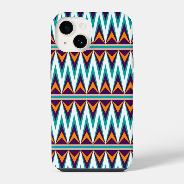 Aztec Chevron #8 @ VictoriaShaylee Iphone Case (Back)