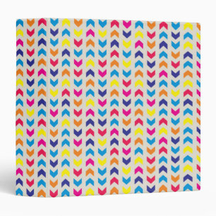 Aztec Chevron colorful 3 Ring Binder