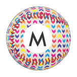 Aztec Chevron colorful Baseball