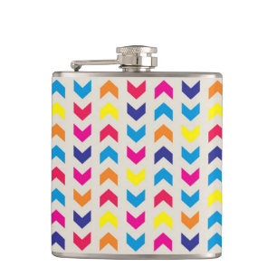 Aztec Chevron colorful Flask