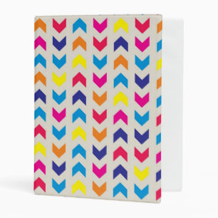 Aztec Chevron colorful Mini Binder