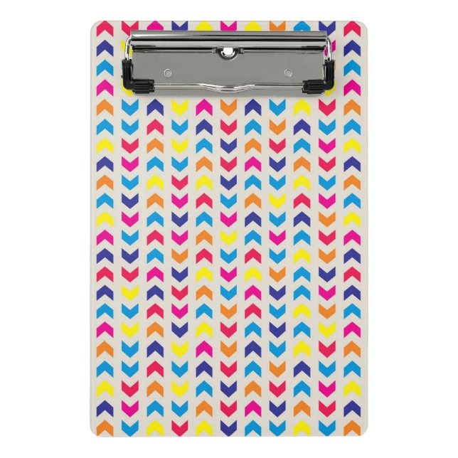 Aztec Chevron colorful Mini Clipboard (Front)