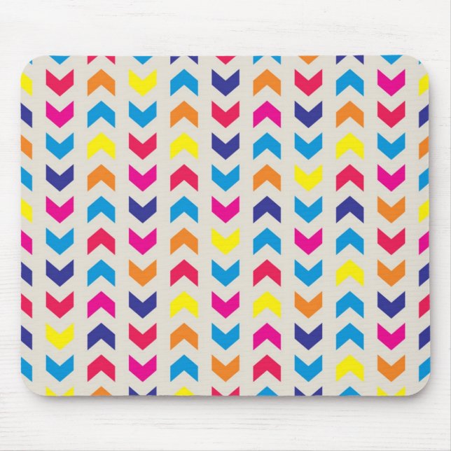 Aztec Chevron colorful Mouse Pad (Front)