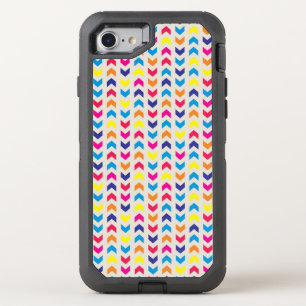 Aztec Chevron colorful OtterBox Defender iPhone SE/8/7 Case