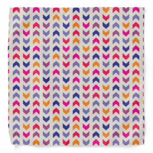 Aztec Chevron colorful pattern Bandana