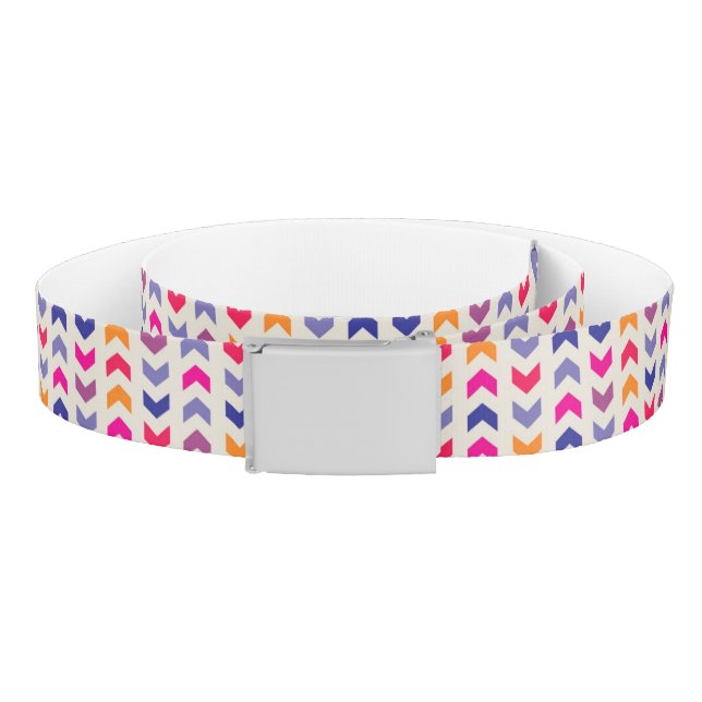 Aztec Chevron colorful pattern Belt (Coil)