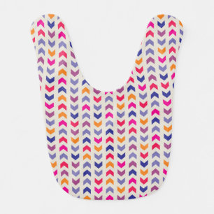 Aztec Chevron colorful pattern Bib
