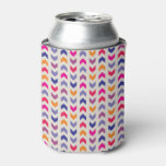 Aztec Chevron colorful pattern Can Cooler