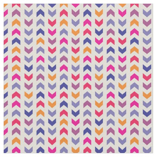 Aztec Chevron colorful pattern Fabric