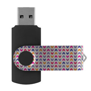 Aztec Chevron colorful pattern Flash Drive