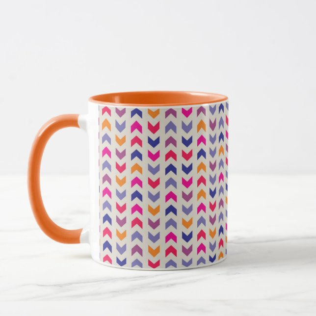Aztec Chevron colorful pattern Mug (Left)