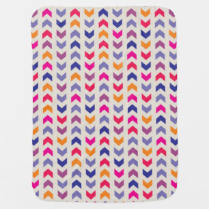 Aztec Chevron colorful pattern Receiving Blanket