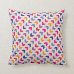 Aztec Chevron colorful pattern Throw Pillow