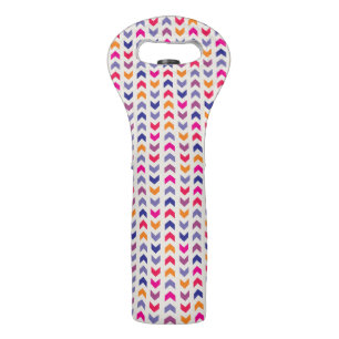 Aztec Chevron colorful pattern Wine Bag