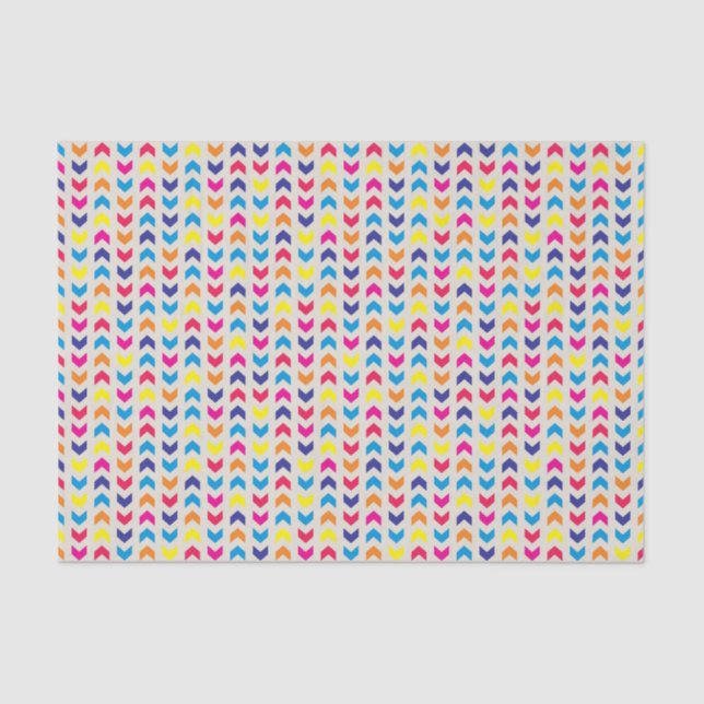 Aztec Chevron colorful Tissue Paper (Front)