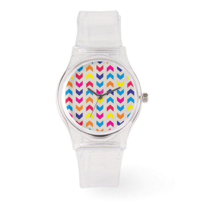 Aztec Chevron colorful Watch (Front)