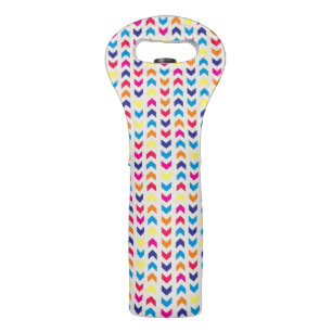 Aztec Chevron colorful Wine Bag