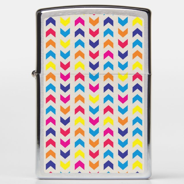 Aztec Chevron colorful Zippo Lighter (Front)