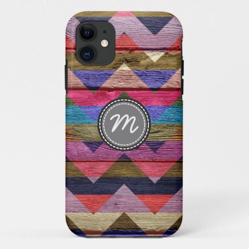 Aztec chevron zigzag pattern 3 iPhone 11 case