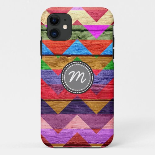 Aztec chevron zigzag pattern 6 iPhone 11 case