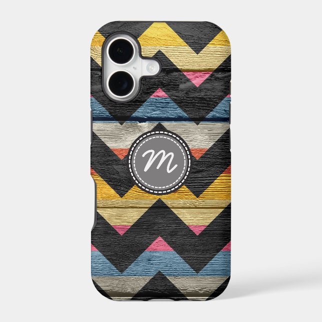 Aztec chevron zigzag pattern iphone case (Back)