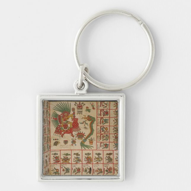 Aztec Codex Borbonicus Keychain (Front)
