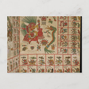 Aztec Codex Borbonicus Postcard