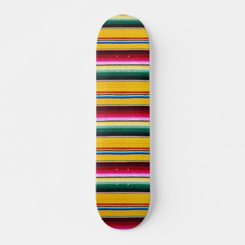 Aztec Colored Stripped Skateboard
