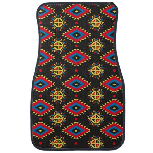 Aztec colorful and unique pattern car floor mat