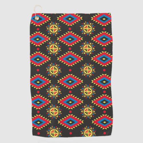 Aztec colorful and unique pattern golf towel