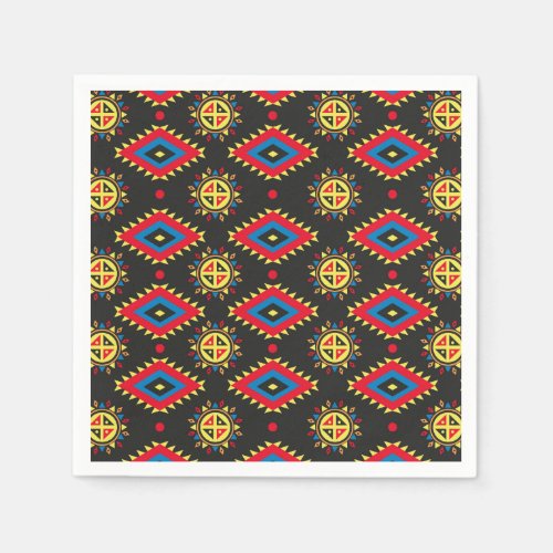 Aztec colorful and unique pattern napkins
