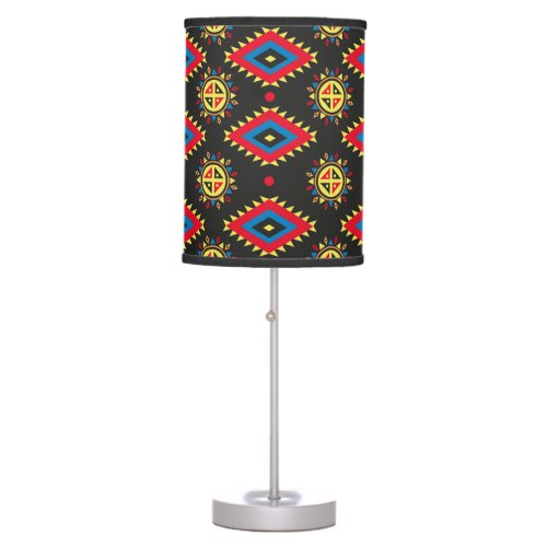 Aztec colorful and unique pattern table lamp