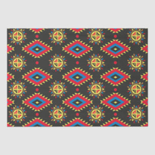Aztec colorful and unique pattern tissue paper