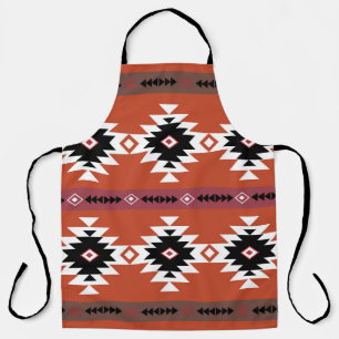 Aztec Colorful Geometric Pattern Apron