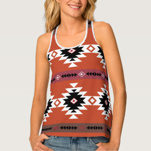 Aztec Colorful Geometric Pattern Tank Top
